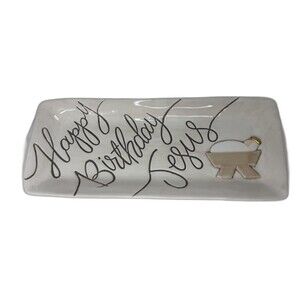 Burton + Burton Happy Birthday Jesus Serving Tray Platter The Art Of HIM